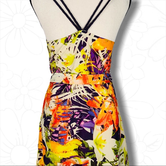 Jessica Simpson Hi -Low Midi Floral Print Dress - Picture 9 of 16